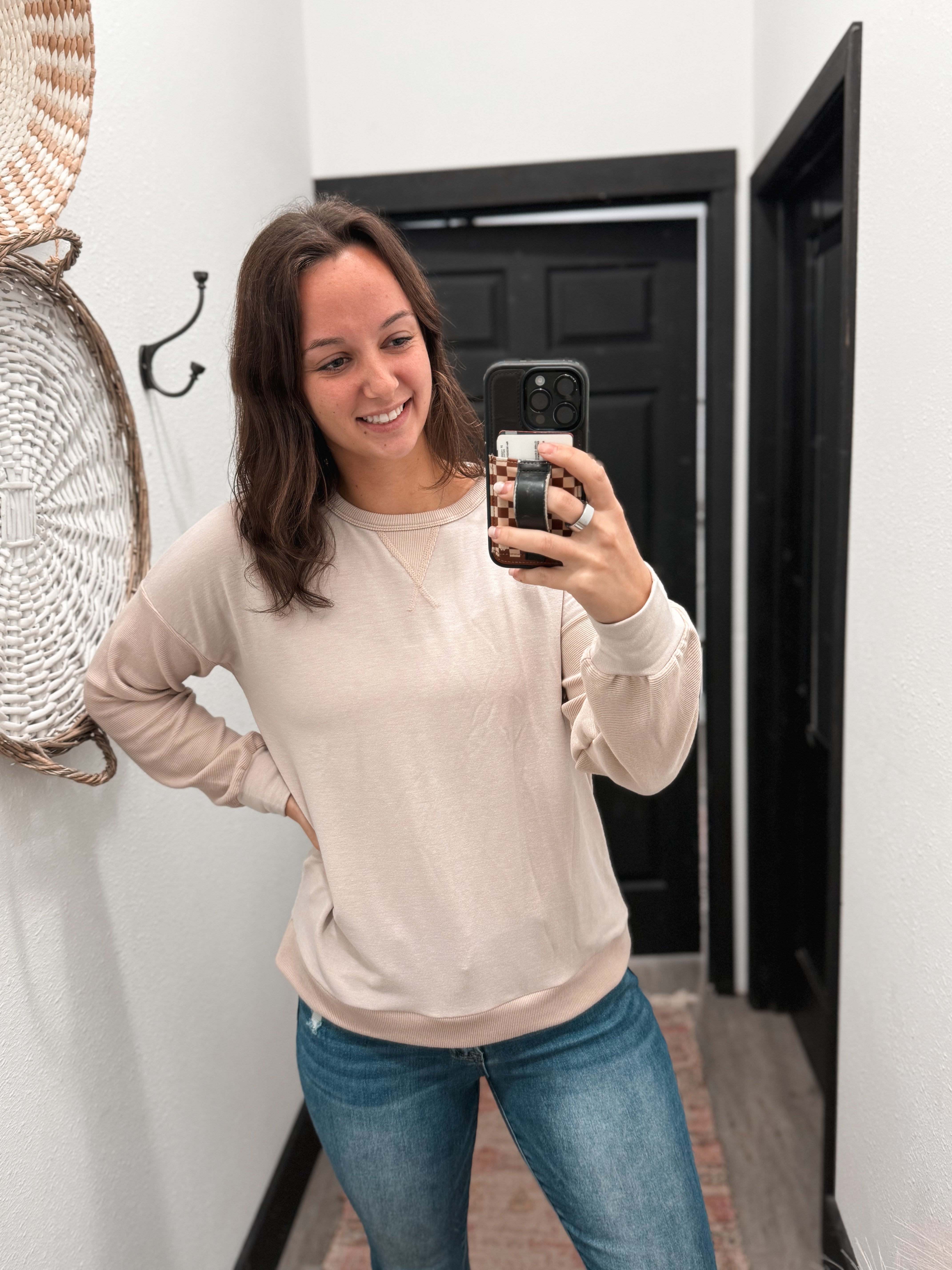 Staccato french terry top | Salon L & Boutique